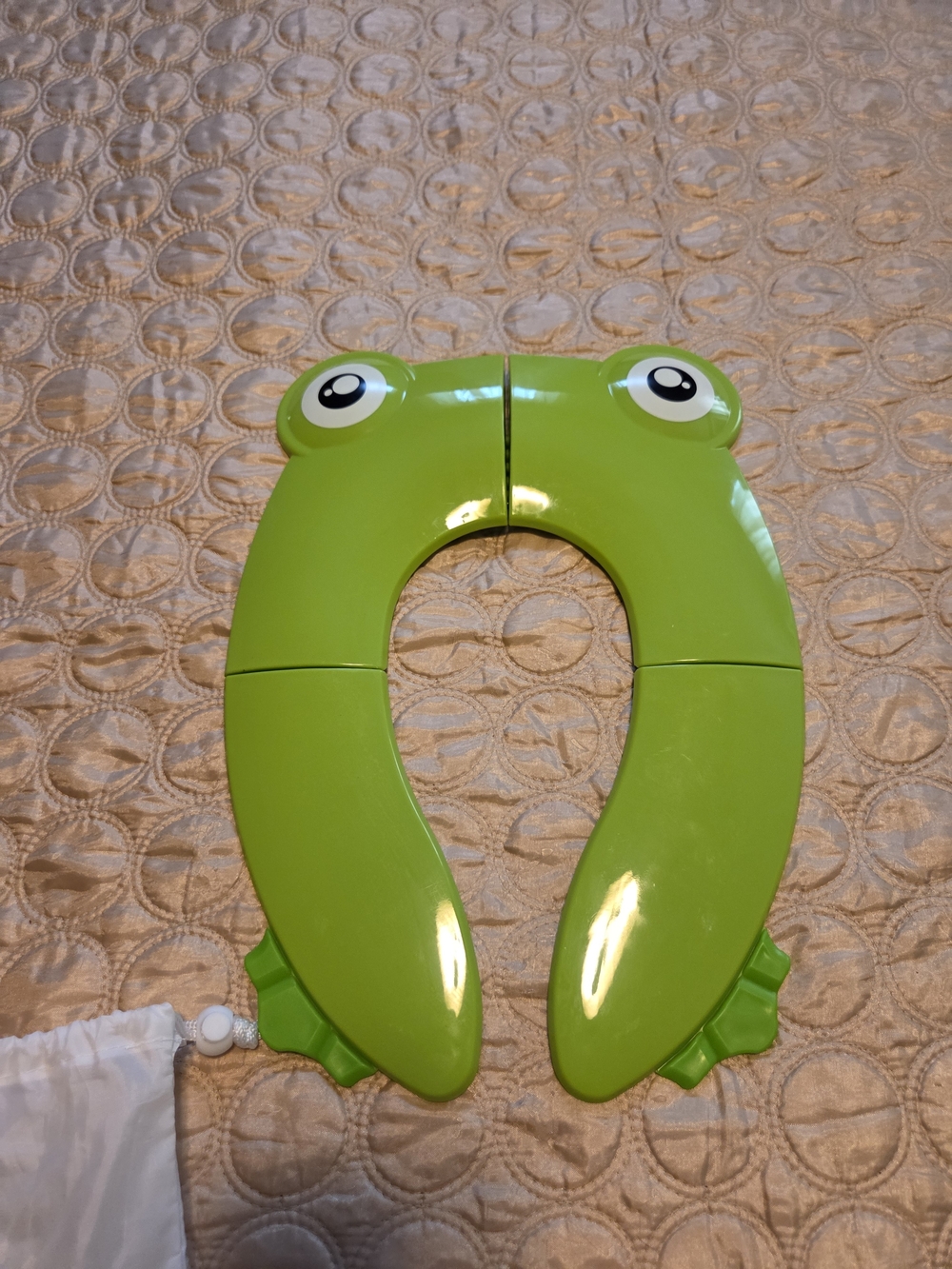 Frog-Shaped Green Kids Potty Training Toilet Seat